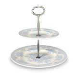 Burleigh - Blue Asiatic Pheasants 2 Tier Cake Stand