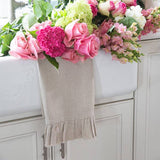 Provence Linen Towel with Ruffle and Fringe