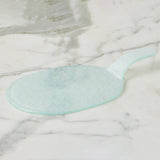 Glass Stacking Oval Tray, White