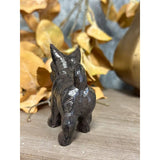 Cast Iron Schnauzer Dog Statue
