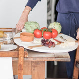 Serving Board, Medium Round, White