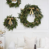 Bow Wreath Gold Metal