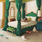 JANET HILL STUDIO - Audrey's Under The Bed Again 8.5x11 Art Print
