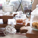 Bistro Glass Jam Jar, Square