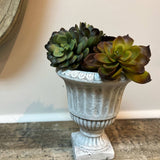 Cement Pedestal Planter Urn