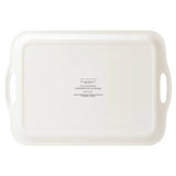Navy Green Plaid Large Melamine Tray w/ Handles