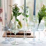 Denim Wine Glass Vase, Medium