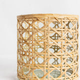 Cane Candle Holder Open Weave - Medium