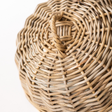 Rattan Cloche Dome Cover: Small 16" D