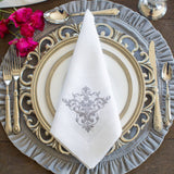 Round Ruffle Velvet Placemat: Mocha / 16.5 Inch Round
