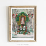 JANET HILL STUDIO - Christmas Caravan Art Print 8.5"x11"