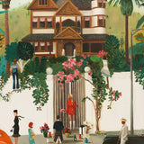 JANET HILL STUDIO - Who Lives In That House High Above The Sunset Strip? 8.5x11