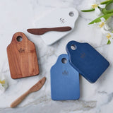 Cheese Board with Spreader, Small, White