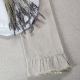 Provence Linen Towel with Ruffle and Fringe