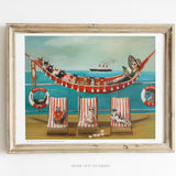JANET HILL STUDIO - Miss Mink Lesson 13 Art Print