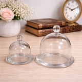 Glass Dome Cloche with Base