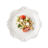Berry & Thread  Scalloped Dessert/Salad Plate - Whitewash