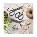 Leather Wrapped Forged Iron Scissors - Black, Multi