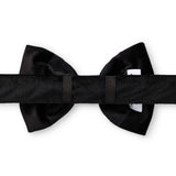 The Foggy Dog - Black Velvet Dog Bow Tie