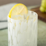WHITE Tortoise glass - Short
