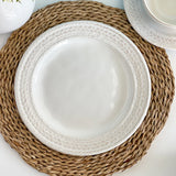 Le Panier Dinner Plate - Whitewash