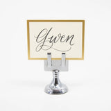 Chrome Place Card Holder