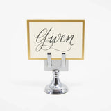 Rental-Chrome Place Card Holder (See details for rental)