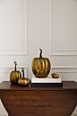 Pumpkin Antique Gold Finish Medium
